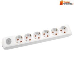 Viko Multi-Let Altılı Grup Priz Anahtarlı Topraklı Klemensli Beyaz (Çocuk Korumalı) 90117600